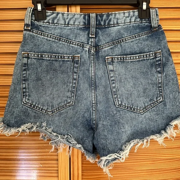 wild fable denim distressed highest rise shorts - Picture 5 of 5